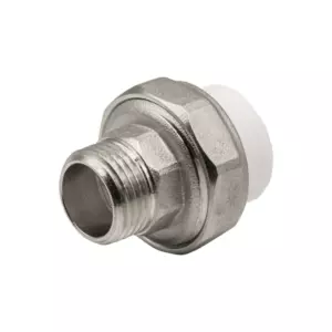 Муфта комб. разъемная, нар 20&times;1/2&rsquo;&rsquo; EVER<sup class="reg">&reg;</sup> plast БЕЛЫЙ (Россия)