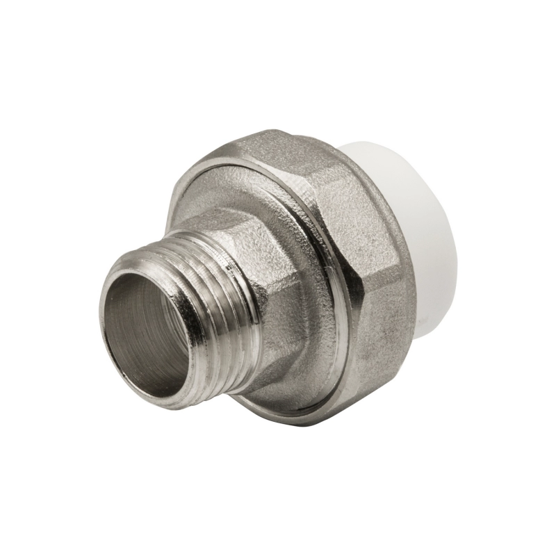 Муфта комб. разъемная, нар 20&times;1/2&rsquo;&rsquo; EVER<sup class="reg">&reg;</sup> plast БЕЛЫЙ (Россия)