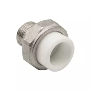 Муфта комб. разъемная, нар 20&times;1/2&rsquo;&rsquo; EVER<sup class="reg">&reg;</sup> plast БЕЛЫЙ (Россия)