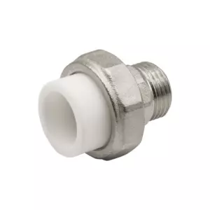 Муфта комб. разъемная, нар 20&times;1/2&rsquo;&rsquo; EVER<sup class="reg">&reg;</sup> plast БЕЛЫЙ (Россия)
