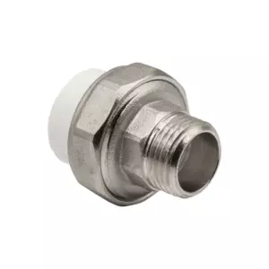 Муфта комб. разъемная, нар 20&times;1/2&rsquo;&rsquo; EVER<sup class="reg">&reg;</sup> plast БЕЛЫЙ (Россия)