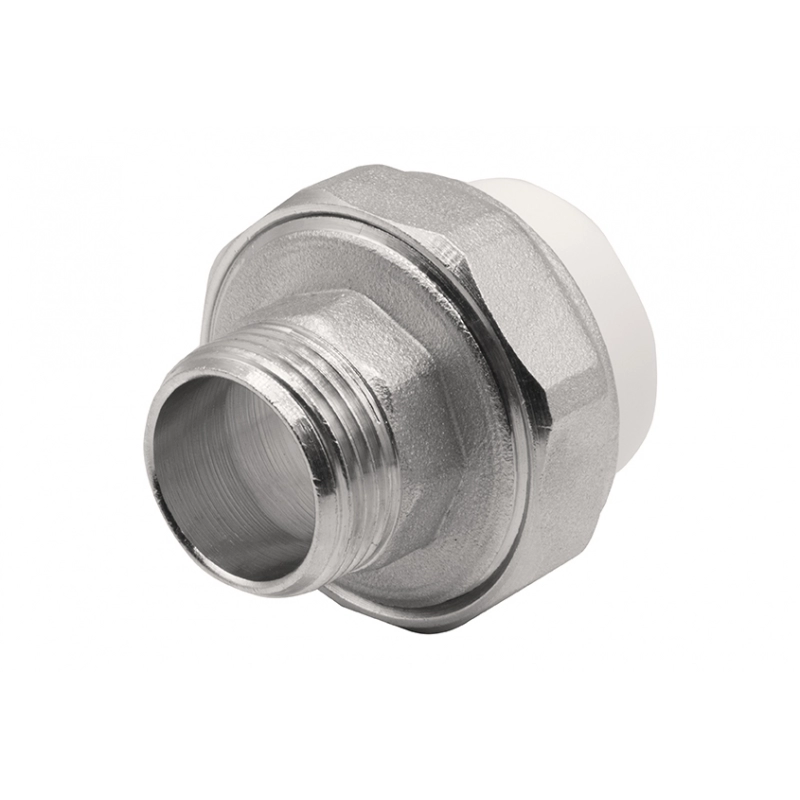 Муфта комб. разъемная, нар 25&times;3/4&rsquo;&rsquo; EVER<sup class="reg">&reg;</sup> plast БЕЛЫЙ (Россия)