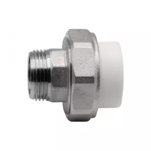 Муфта комб. разъемная, нар 25&times;3/4&rsquo;&rsquo; EVER<sup class="reg">&reg;</sup> plast БЕЛЫЙ (Россия)