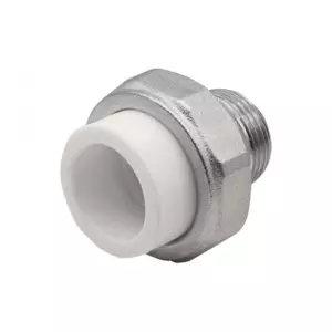 Муфта комб. разъемная, нар 25&times;3/4&rsquo;&rsquo; EVER<sup class="reg">&reg;</sup> plast БЕЛЫЙ (Россия)