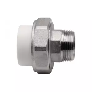 Муфта комб. разъемная, нар 25&times;3/4&rsquo;&rsquo; EVER<sup class="reg">&reg;</sup> plast БЕЛЫЙ (Россия)