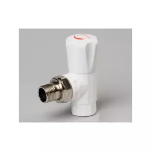 Кран американка шар 20-1/2&Prime; угловой PP-R БЕЛЫЙ