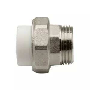 Муфта комб. разъемная, нар 25&times;1&Prime; EVER<sup class="reg">&reg;</sup> plast БЕЛЫЙ (Россия)