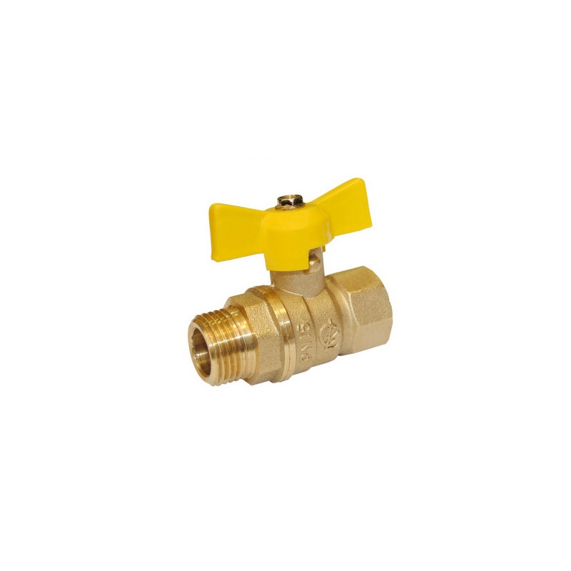 Кран газ шаровой 1/2&rsquo;&rsquo; вн/нар бабочка 11б27п Стандарт 231&nbsp;ГАЛЛОП/ PN40