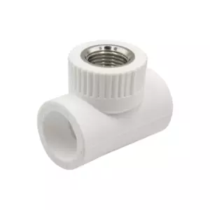 Тройник комб.&nbsp;вн&nbsp;25&times;1/2&rsquo;&rsquo;х25&nbsp;EVER<sup class="reg">&reg;</sup> plast БЕЛЫЙ (Россия)
