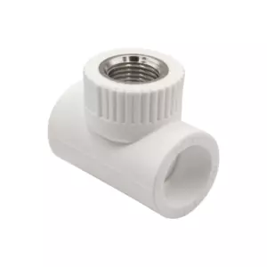 Тройник комб.&nbsp;вн&nbsp;25&times;1/2&rsquo;&rsquo;х25&nbsp;EVER<sup class="reg">&reg;</sup> plast БЕЛЫЙ (Россия)
