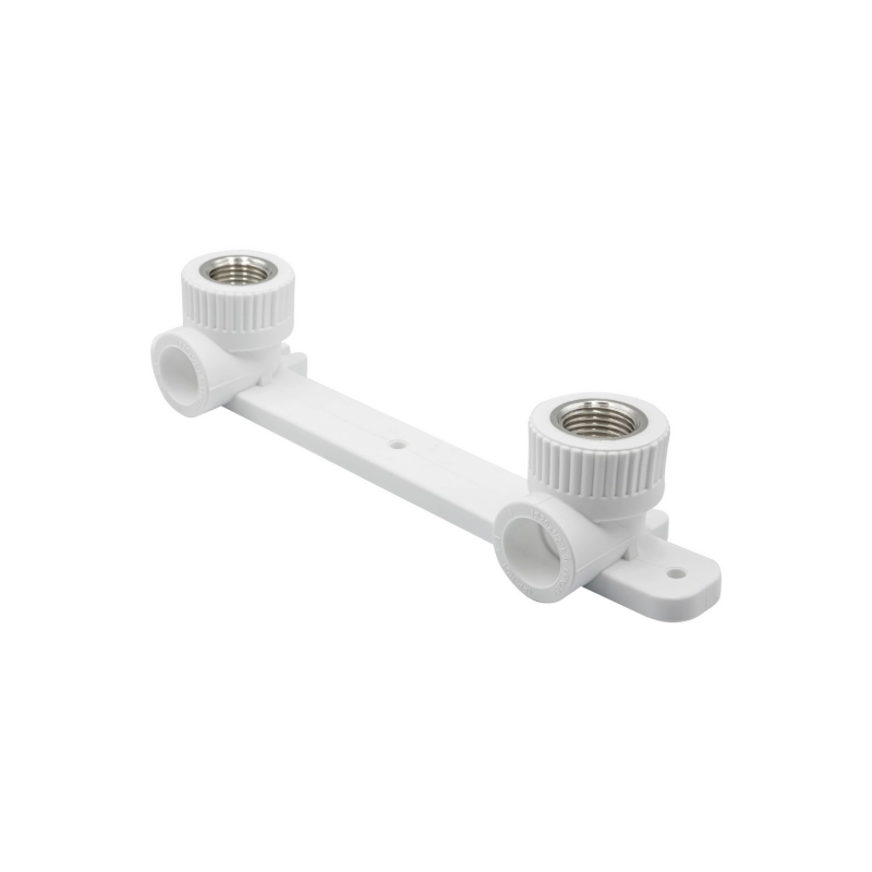 Уголок комб.&nbsp;вн&nbsp;20&times;1/2&rsquo;&rsquo; с&nbsp;креплением двойной EVER<sup class="reg">&reg;</sup> plast БЕЛЫЙ (Россия)