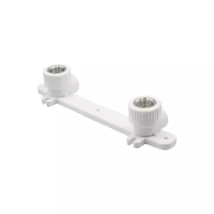 Уголок комб.&nbsp;вн&nbsp;20&times;1/2&rsquo;&rsquo; с&nbsp;креплением двойной EVER<sup class="reg">&reg;</sup> plast БЕЛЫЙ (Россия)