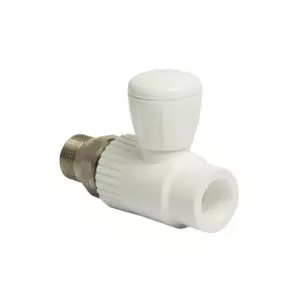 Кран американка шар 25-3/4'' прямой EVER® plast БЕЛЫЙ (Россия)