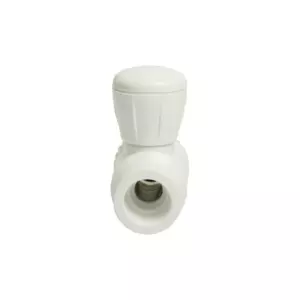 Кран американка шар 25-3/4'' прямой EVER® plast БЕЛЫЙ (Россия)