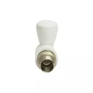 Кран американка шар 25-3/4'' прямой EVER® plast БЕЛЫЙ (Россия)