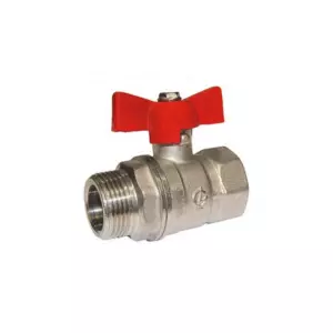 Кран шаровой 3/4&rsquo;&rsquo; вн/нар бабочка 11б27п1 Стандарт 231&nbsp;ГАЛЛОП никель PN40